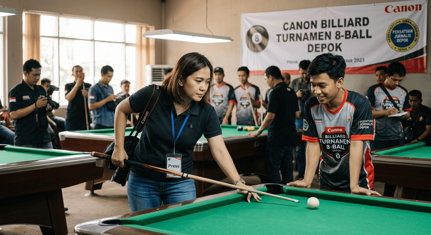 Canon Billiard Gelar Turnamen Biliar yang Viral di Depok