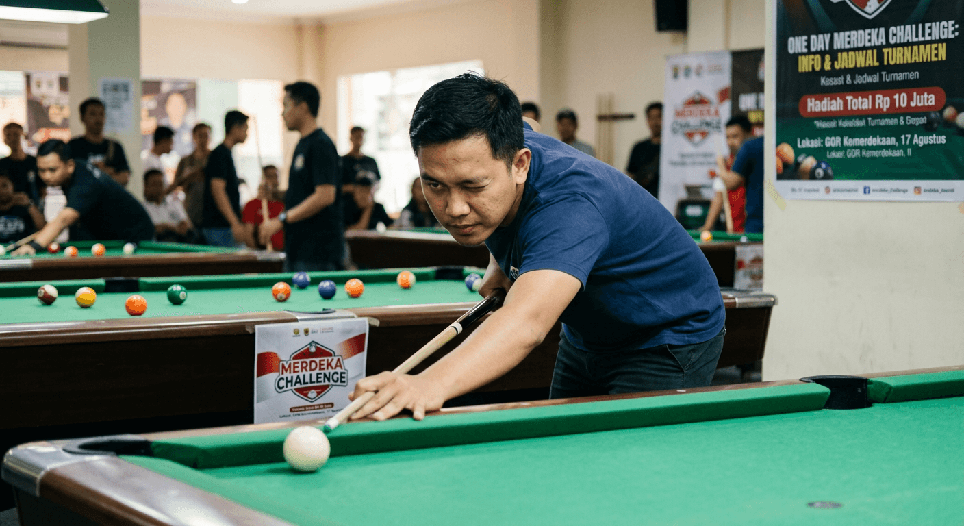 Info Turnamen Biliar One Day Merdeka Challenge Terbaru
