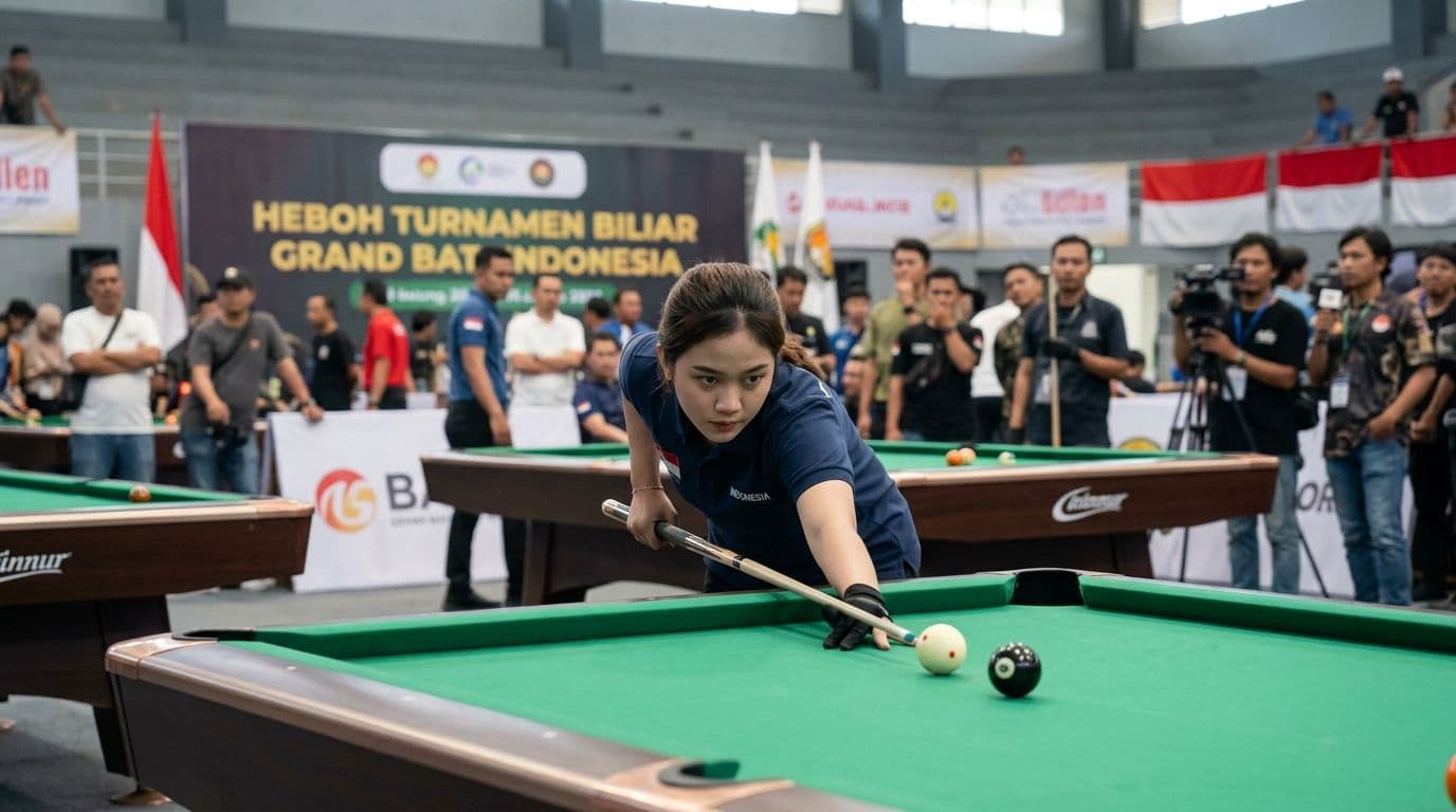 Heboh Turnamen Biliar Grand Bat di Indonesia