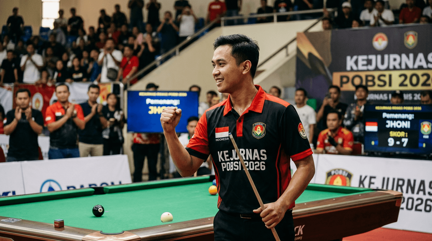 Hasil Seru Hari Pertama Kejurnas POBSI 2026: Jhoni Juarai Pertandingan Sengit