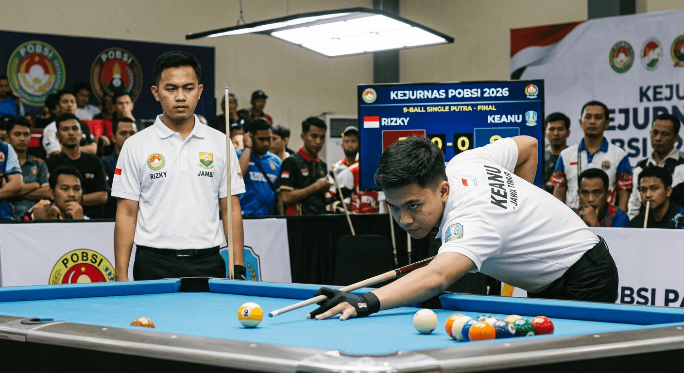 Pertarungan Seru Rizky vs Keanu di Kejurnas POBSI 2026: Siapa Juaranya?