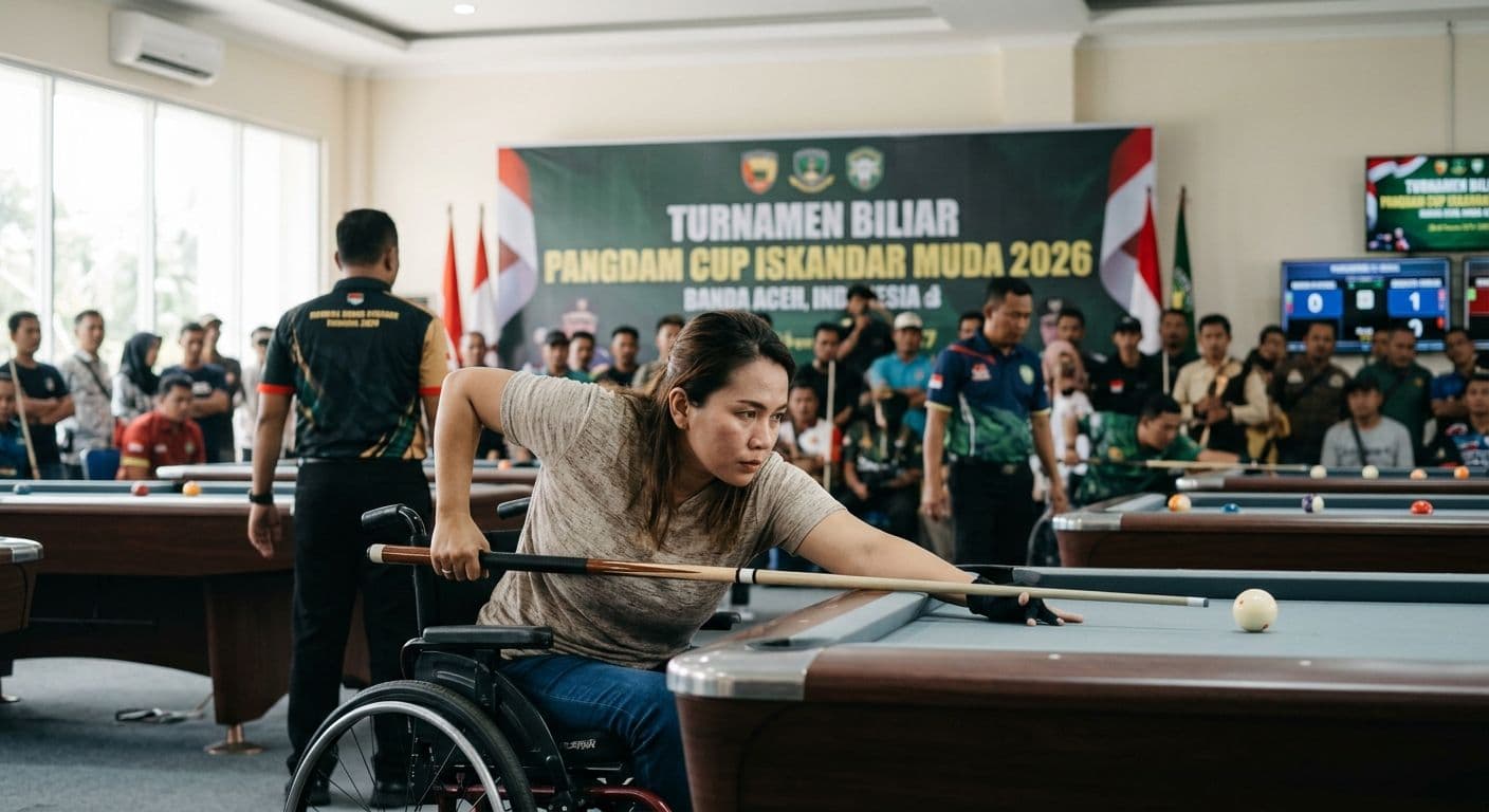 Heboh Turnamen Biliar Pangdam Cup di Aceh