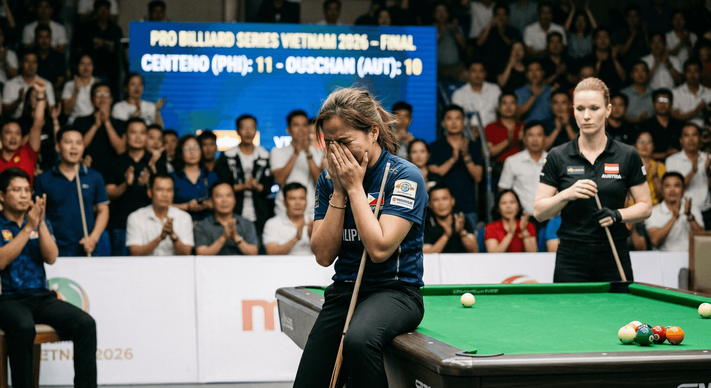 Hasil Final Pro Billiard Series Vietnam 2026: Centeno vs Ouschan Menegangkan
